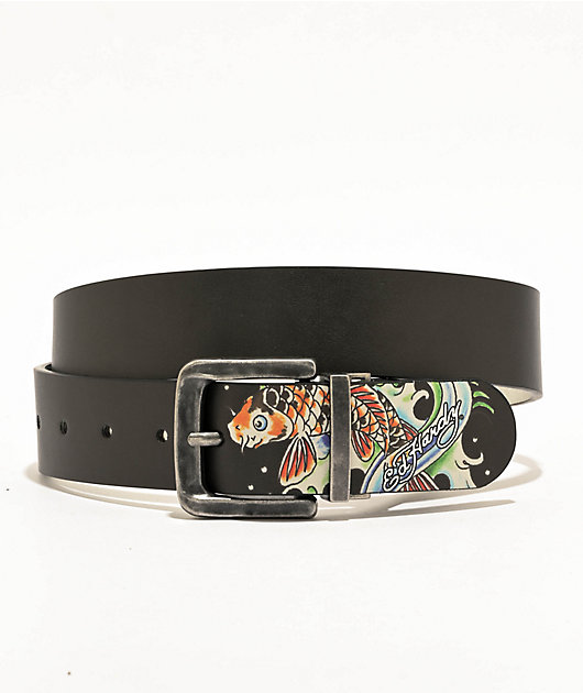 Rare Vintage Ed Hardy Geisha/Koi Belt Sz Lg Ed Hardy Koi Graphic Belt - Multi Color | Fashion Nova main image 2