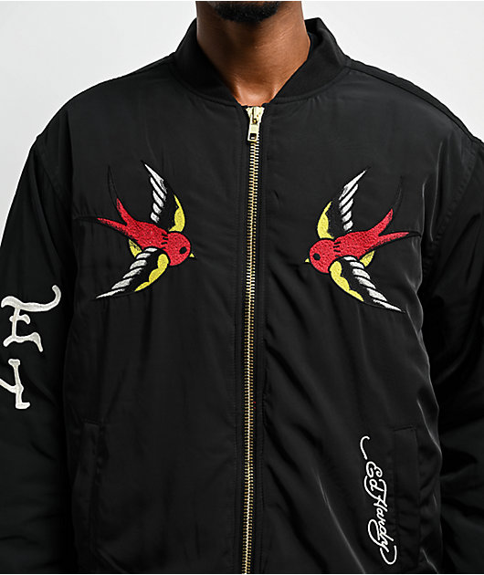 Ed hardy ジャケット Ed Hardy Men's Skull Bomber Jacket