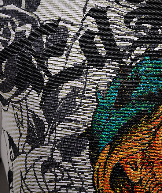 Ed Hardy Mother Of God White Tapestry Hoodie