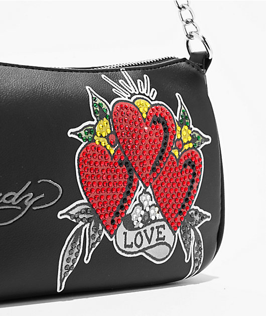 Ed Hardy Nova Black Handbag