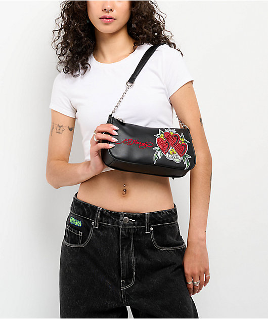 Ed Hardy Nova Black Handbag