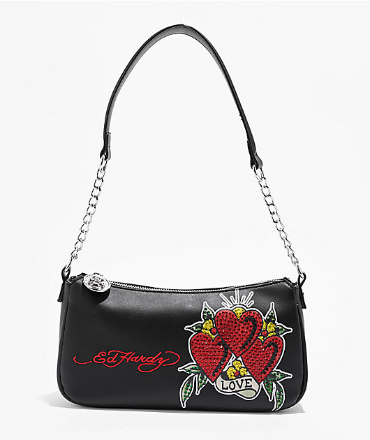 ショルダーバッグ・ポシェット Ed Hardy Nova Black Handbag Ed Hardy Nova Black Handbag | Zumiez