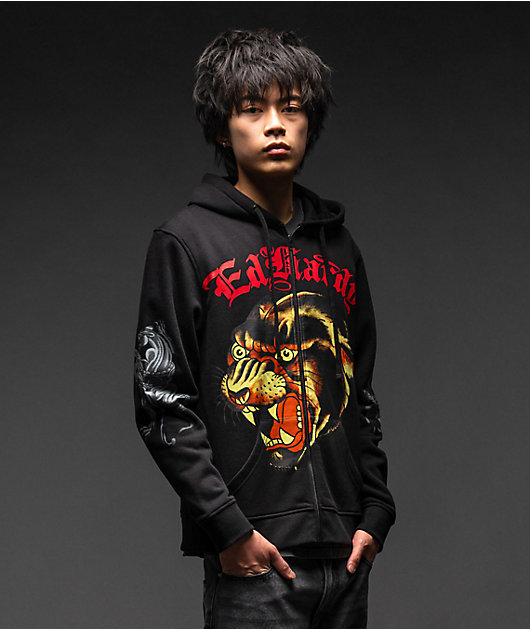 Ed Hardy Panther Black Zip Hoodie | Zumiez