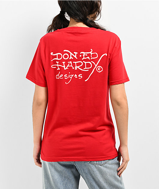red ed hardy shirt