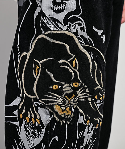 Ed Hardy Panther Reaper Black Jeans | Zumiez