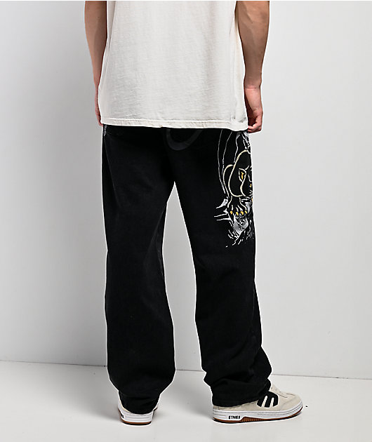 Ed Hardy Panther Reaper Black Jeans