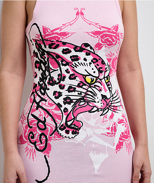 ed hardy レディース　タンクトップ　ピンク Ed Hardy Rose Tank Dress - Hot Pink | Fashion Nova