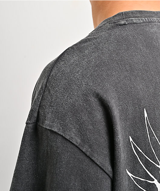 Ed Hardy Pinup Wing Black Wash T-Shirt