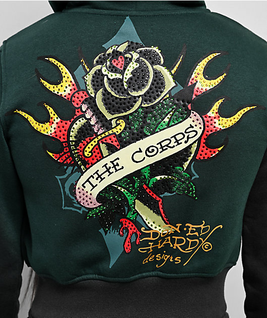 Ed Hardy エドハーディ Ed Hardy Skull Full-Zip Hoodie – DTLR