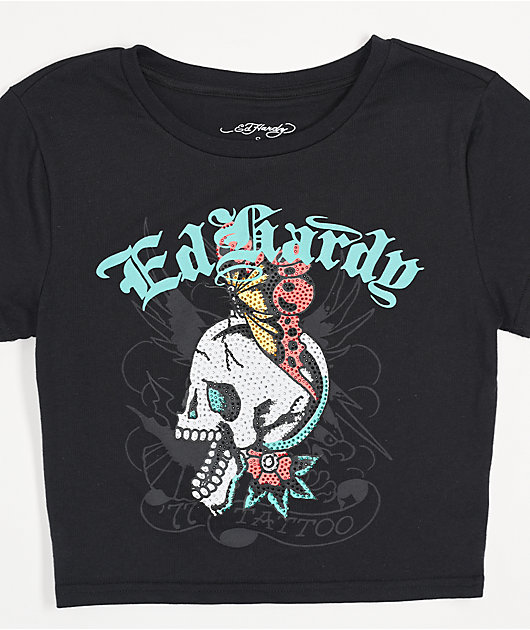 トップス Ed Hardy Ed Hardy Studded Zip Up Hoodie Women's Small Turquoise | eBay