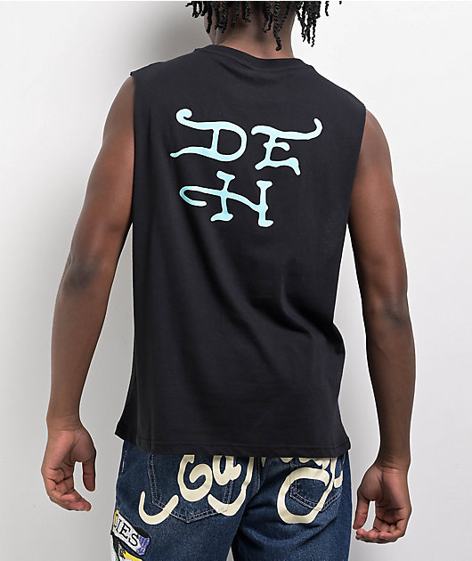 Ed Hardy Skull Top Hat Black Tank Top