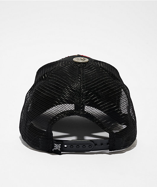 Ed Hardy Skulls Rhinestone Black Trucker Hat | Zumiez