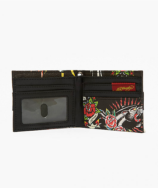 Ed Hardy Studded Chain Wallet