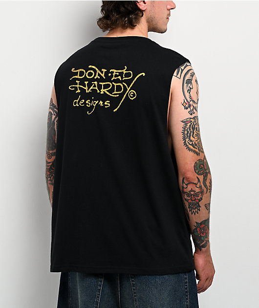 Ed Hardy × sculptor タンクトップ MUSINSA公式 | SCULPTOR [Sculptor x Ed Hardy] Rib Tank Top Cream