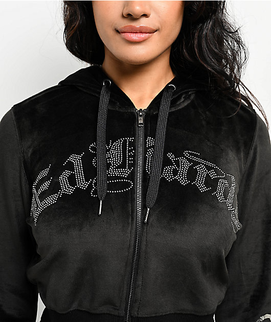 Ed Hardy tiger zip-up hoodie womans size selling Medium