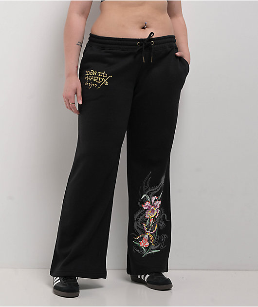 Ed Hardy Tigers Black Sweatpants