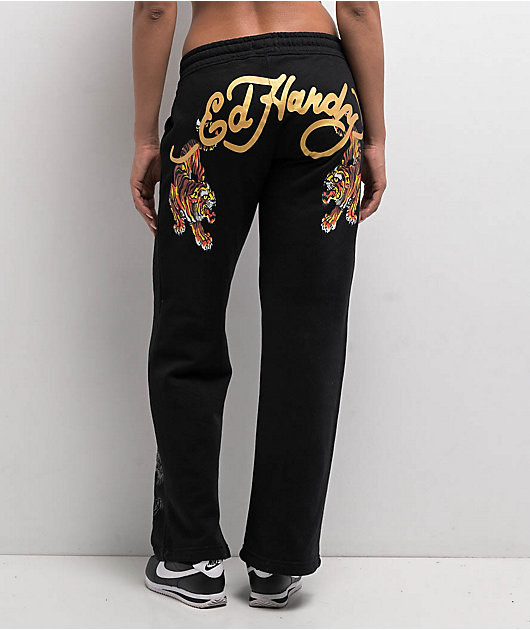 XLARGE × EDHARDY SWEAT PANTS Ed Hardy Tigers Black Sweatpants | Zumiez