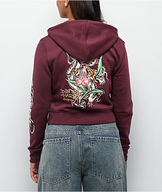 Ed Hardy パーカー barebear LKS Skull Hoodie