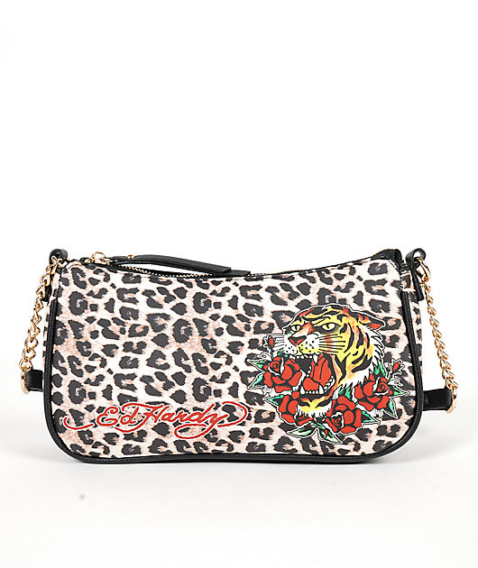 Ed Hardy Wild Side Leopard Handbag | Zumiez