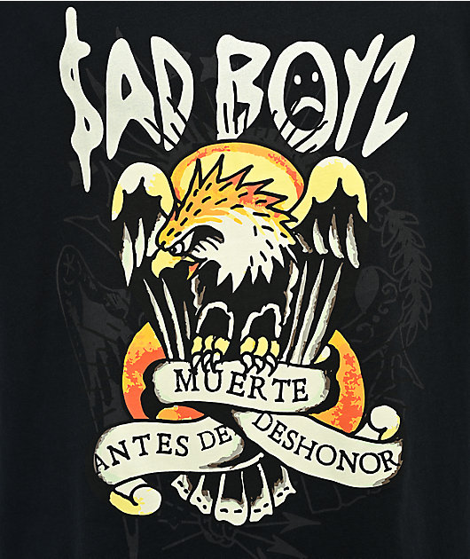 Ed Hardy x $AD BOYZ by Junior H Eagle Black T-Shirt