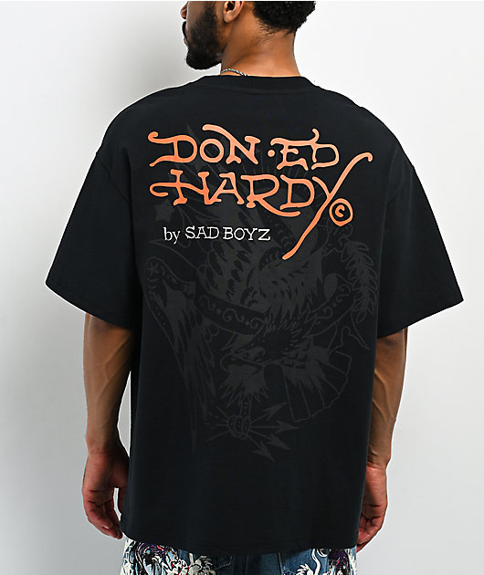Ed Hardy x $AD BOYZ by Junior H Eagle Black T-Shirt