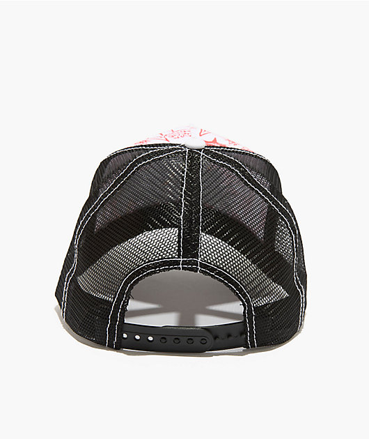 Ed Hardy x Broken Promises Forever Fades White & Black Trucker Hat