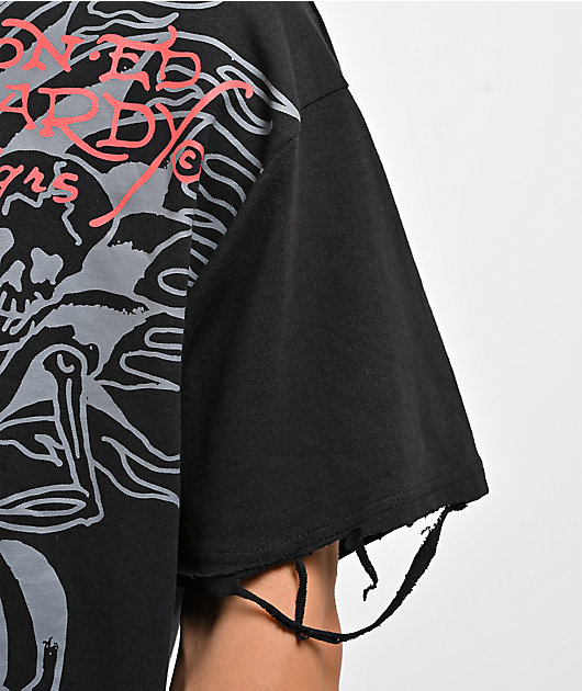 Ed Hardy x Broken Promises Forget You Destroyed Black T-Shirt