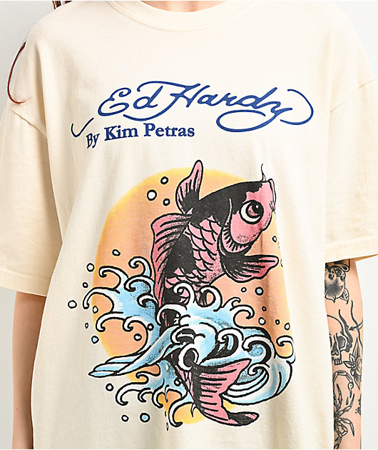 Ed Hardy x Kim Petras ショートパンツ＆フーディ 上下セット Ed Hardy x Kim Petras Dagger Girl Black Sweat Shorts | Zumiez