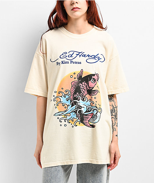 Ed Hardy x Kim Petras Koi Oversized T-Shirt | Zumiez