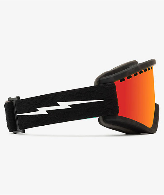Electric EGV Black Tort and Red Chrome Snowboard Goggles | Zumiez
