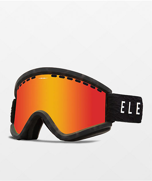 Electric EGV Black Tort and Red Chrome Snowboard Goggles | Zumiez