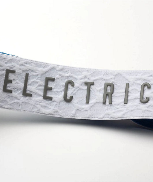 Electric EGV Matte White and Blue Chrome Snowboard Goggles