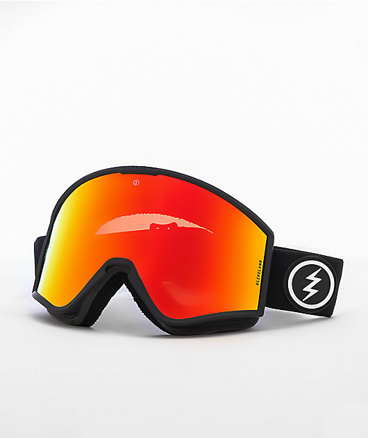 Electric Kleveland Black & Red Chrome Snowboard Goggles