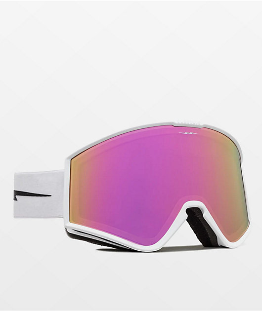 Electric Kleveland Matte White Snowboard Goggles 2023