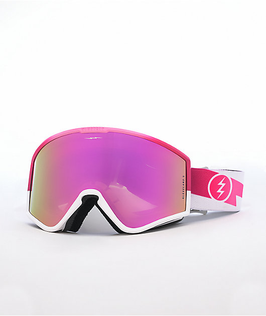 Electric Kleveland.S Pink Volt & Pink Chrome Snowboard Goggles