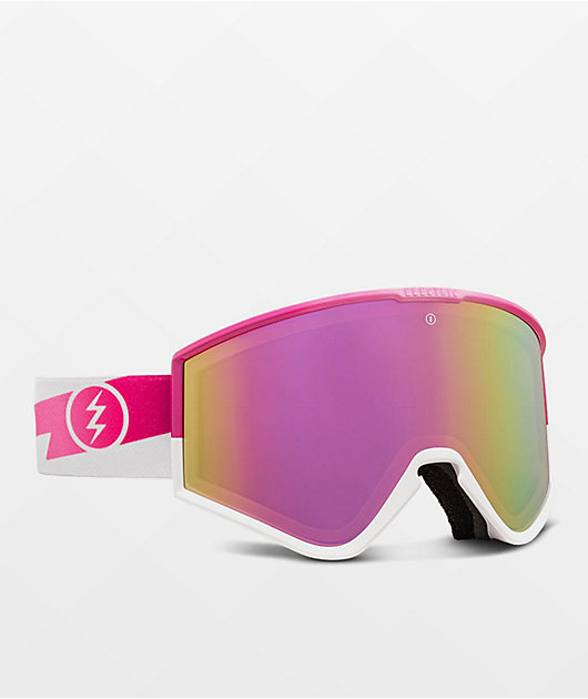 Electric Kleveland.S Pink Volt & Pink Chrome Snowboard Goggles
