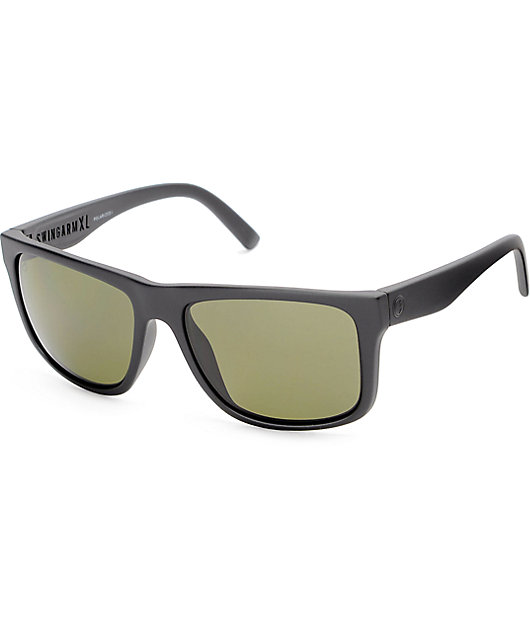 Electric Swingarm XL Matte Black & Grey Polarized Sunglasses