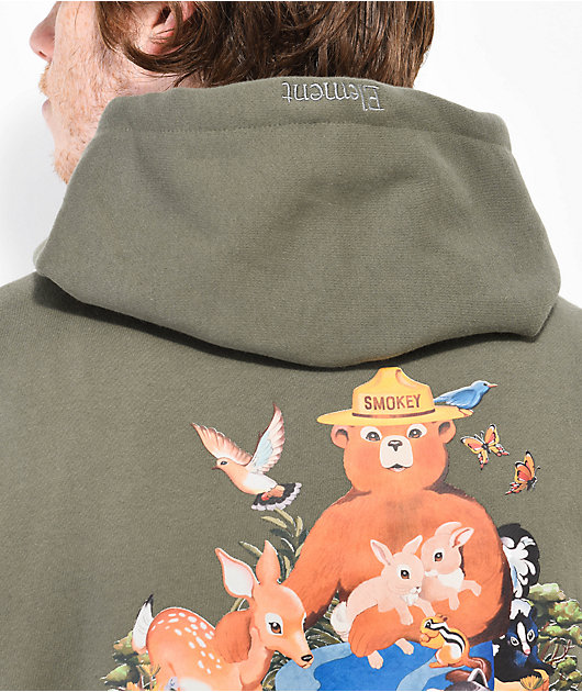 Element Friends Smokey Green Hoodie