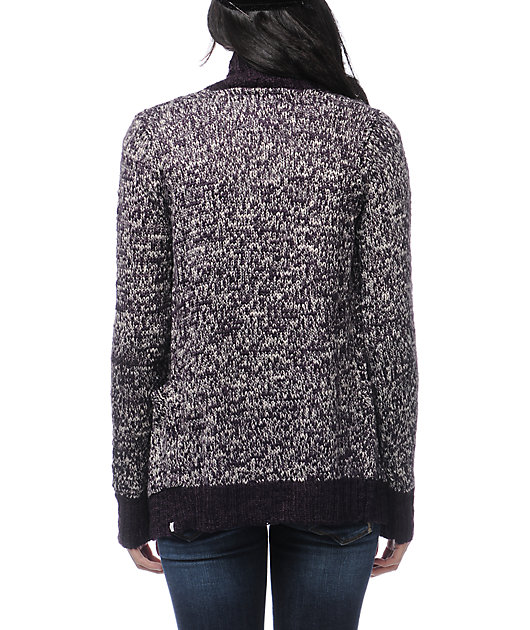 eggplant cardigan