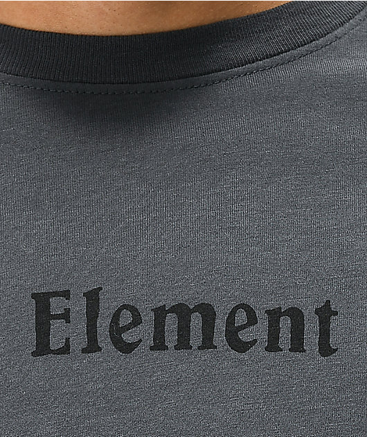 Element Shrooms Guide Long Sleeve Dark Grey T-Shirt