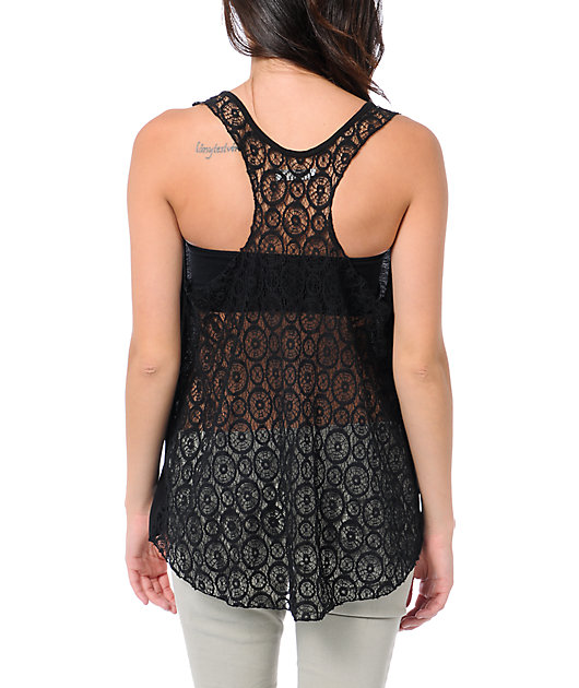 crochet back tank top