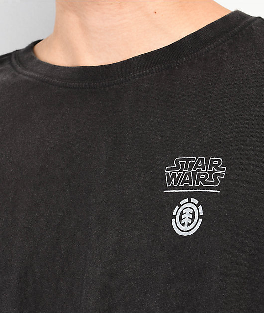 Element x Star Wars Deathstar Black Wash Long Sleeve T-Shirt