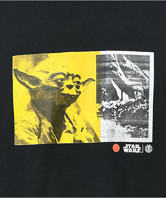 Element x Star Wars Yoda Black Long Sleeve T-Shirt