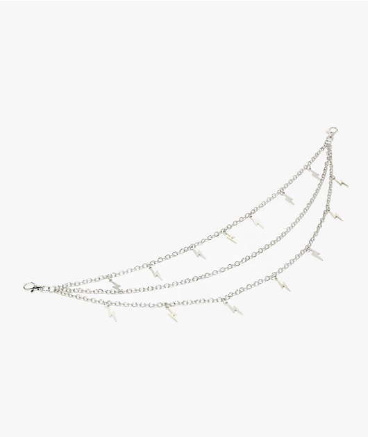 Ella Shea Bolt Silver Pocket Chain