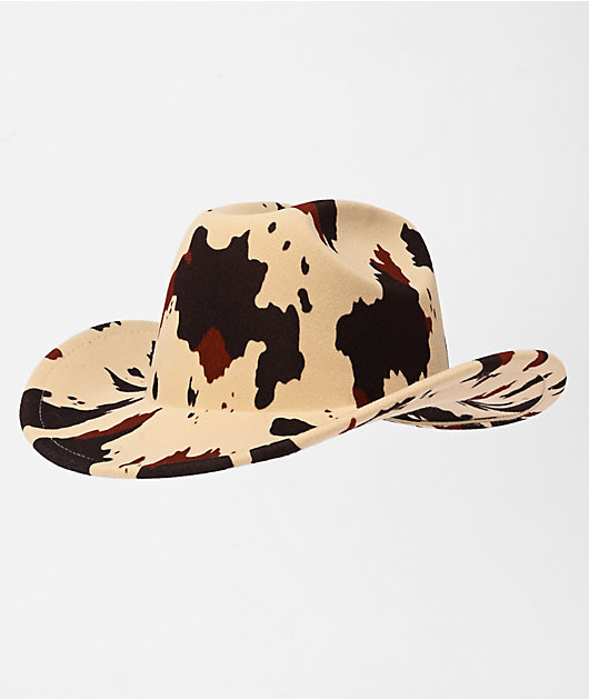 Ella Shea Cow Print Cowboy Hat