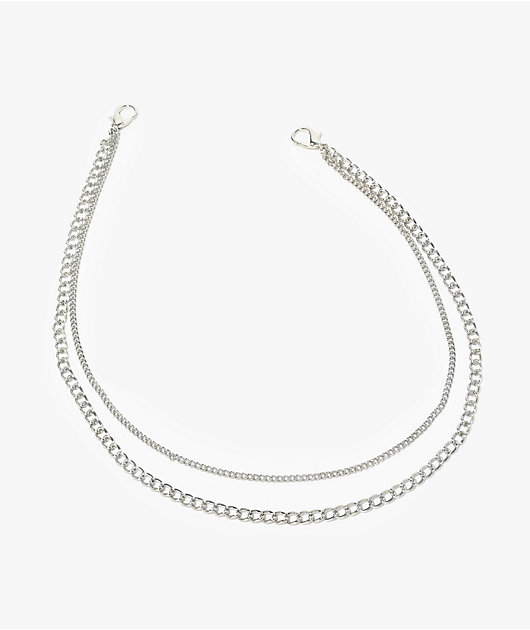 Ella Shea Layer Silver Pocket Chain | Zumiez