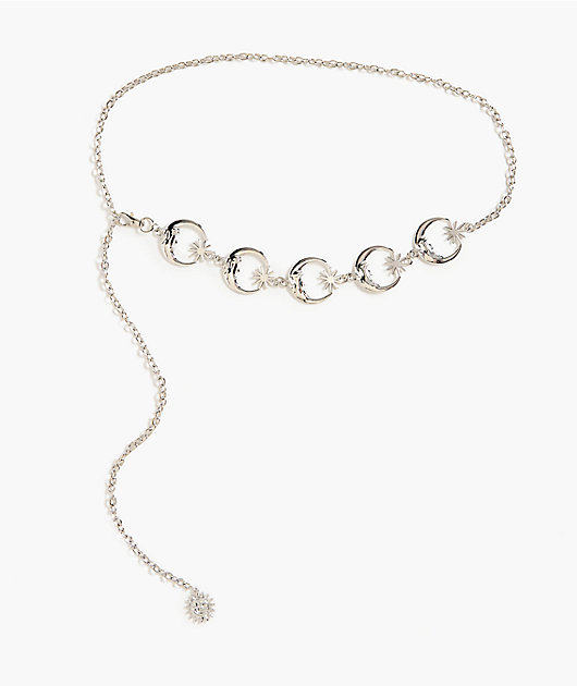 Ella Shea Moon Silver Chain Belt