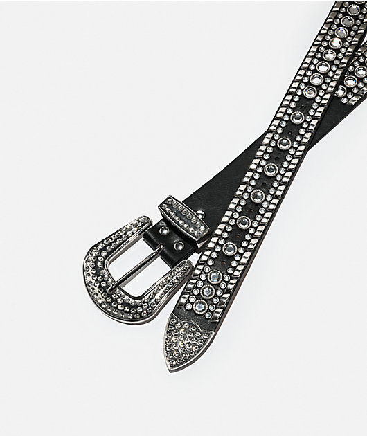 Ella Shea Rhombus Gem Bling Black Belt | Zumiez Ella Shea Rhombus Gem Bling Black Belt | Zumiez