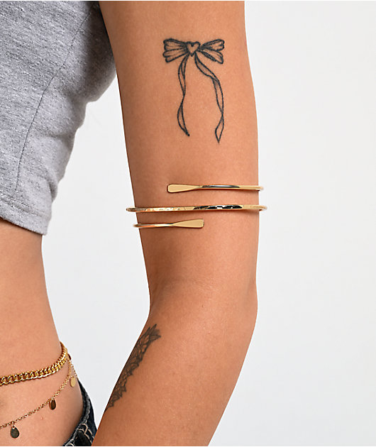 Ella Shea Spiral Gold Arm Cuff