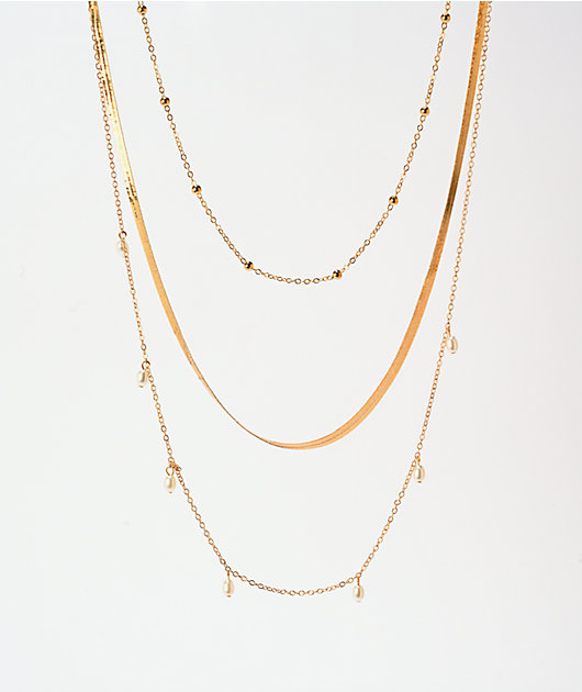 Ella Shea Tri-Layer Gold Belly Chain